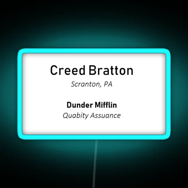 Creed S Resume RGB Neon Sign