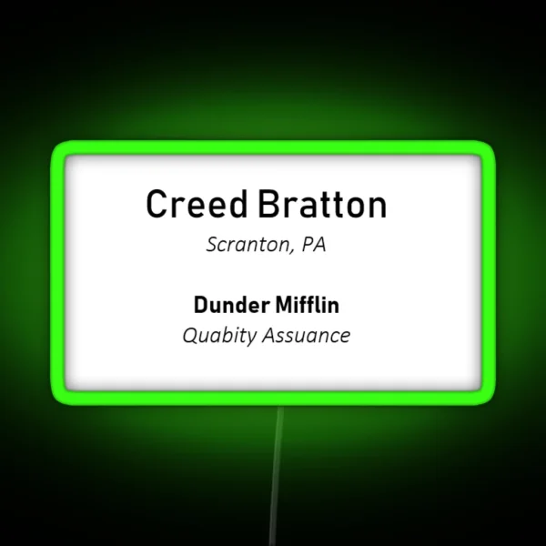 Creed S Resume RGB Neon Sign