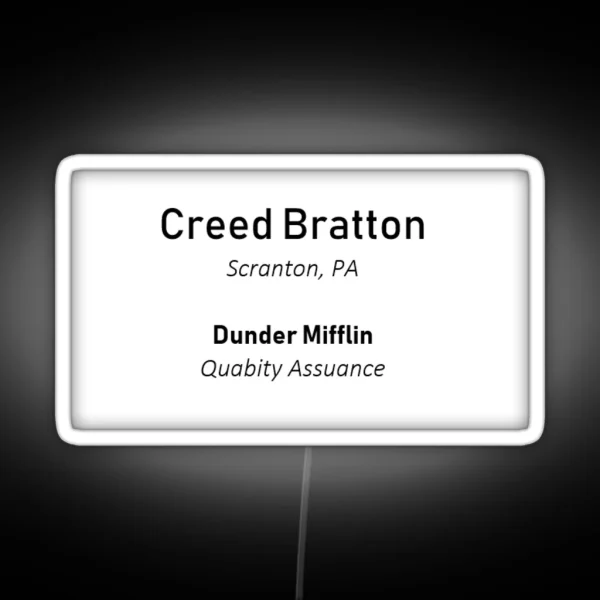 Creed S Resume RGB Neon Sign