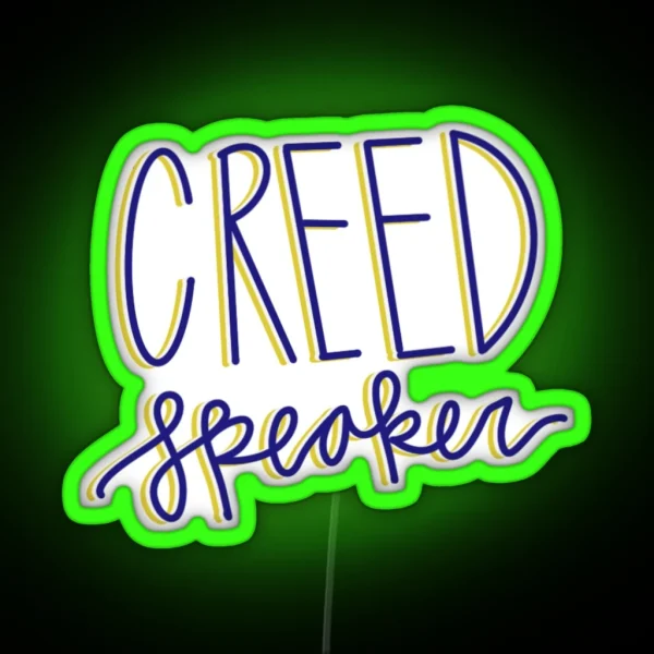 Creed Speaker RGB Neon Sign