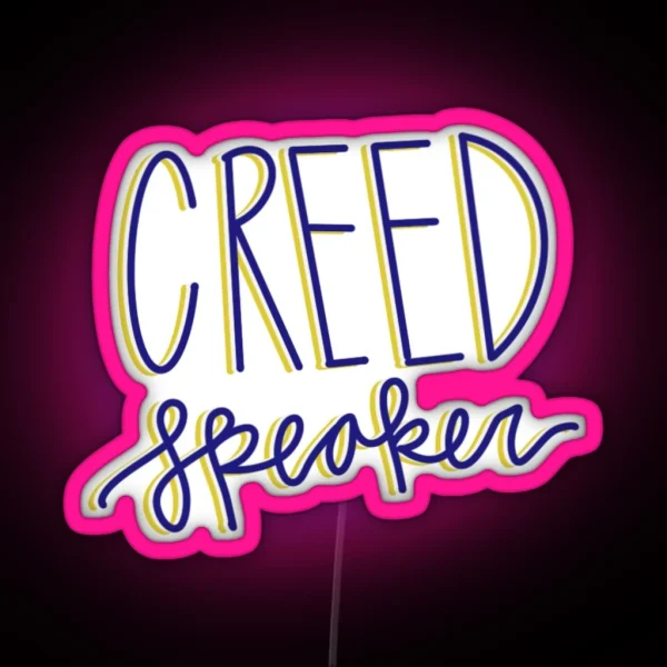 Creed Speaker RGB Neon Sign