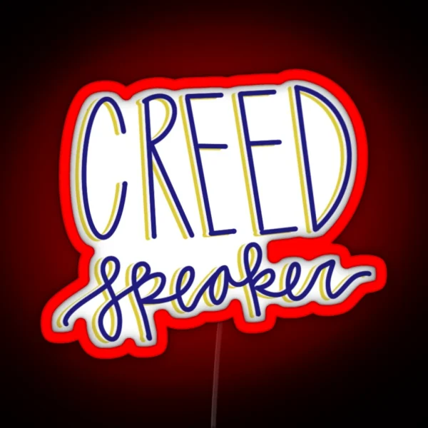 Creed Speaker RGB Neon Sign