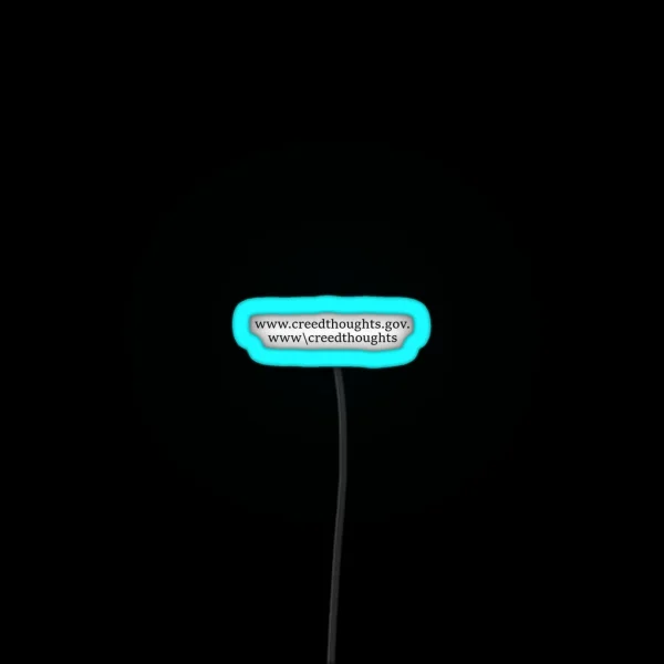 Creed Thoughts RGB Neon Sign