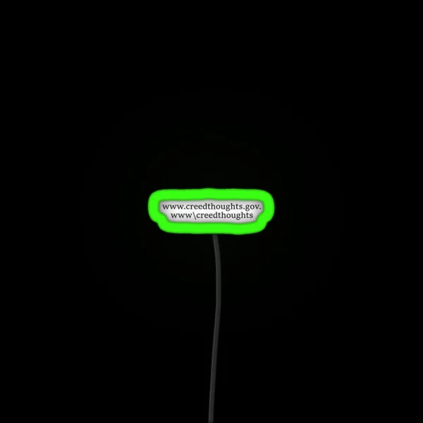 Creed Thoughts RGB Neon Sign
