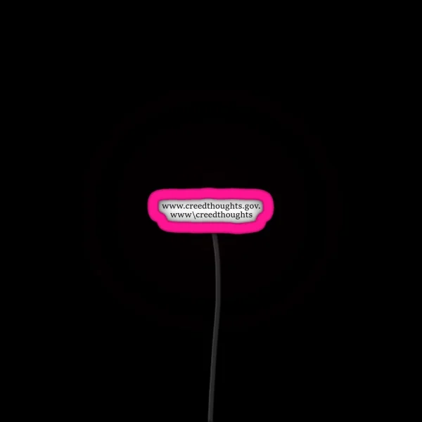 Creed Thoughts RGB Neon Sign