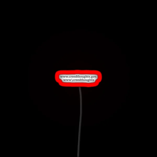 Creed Thoughts RGB Neon Sign
