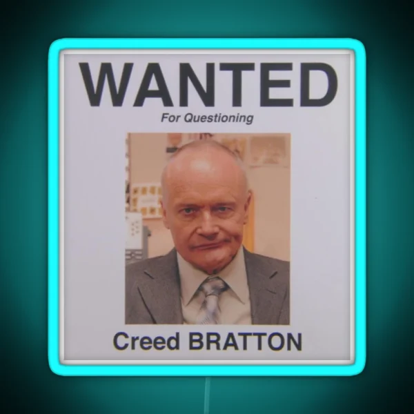 Creed Wanted RGB Neon Sign