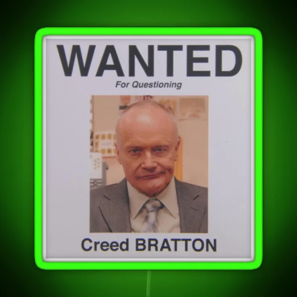 Creed Wanted RGB Neon Sign