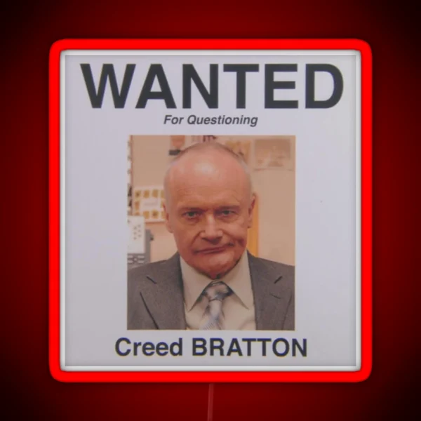 Creed Wanted RGB Neon Sign