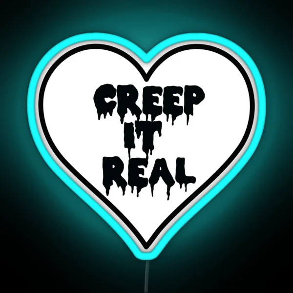 Creep It Real Heart RGB Neon Sign