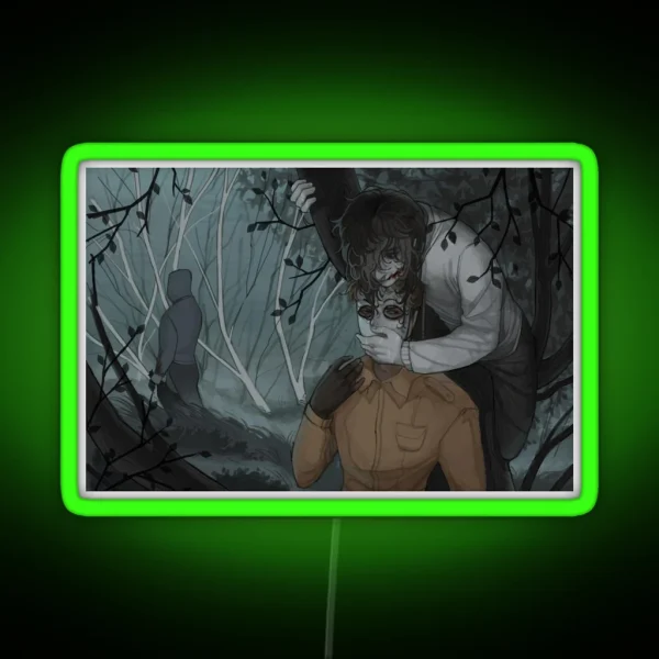 Creepypasta Scene Jeff Masky Ej RGB Neon Sign