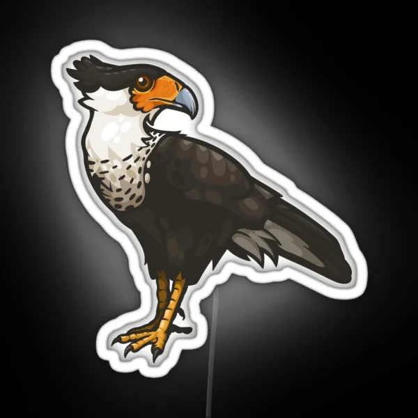 Crested Caracara RGB Neon Sign