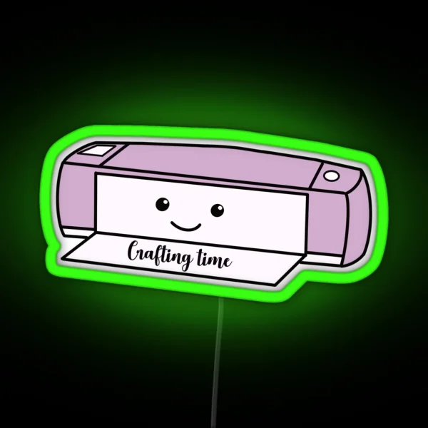 Cricut Machine Crafting Time RGB Neon Sign