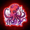 Crimson Mystic Octopus RGB Neon Sign - Image 2