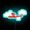 Crimson Pig Red Plane RGB Neon Sign - Image 3