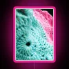Crochet Pastels Yarn Fiber Art RGB Neon Sign - Image 6