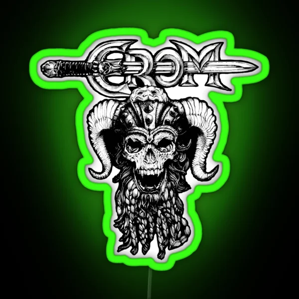 Crom Dark Print RGB Neon Sign