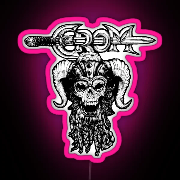 Crom Dark Print RGB Neon Sign