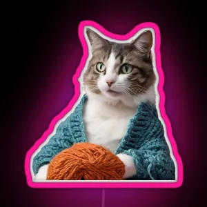 Crotchet Cat RGB Neon Sign