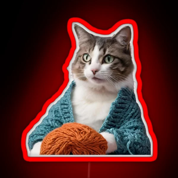 Crotchet Cat RGB Neon Sign