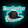 Crotchet Knitter Knit Yarn I M A Hooker RGB Neon Sign - Image 2