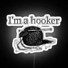 Crotchet Knitter Knit Yarn I M A Hooker RGB Neon Sign - Image 4