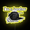 Crotchet Knitter Knit Yarn I M A Hooker RGB Neon Sign - Image 5