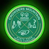 Crowders Mountain State Park Heraldic Logo RGB Neon Sign