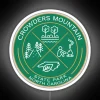 Crowders Mountain State Park Heraldic Logo RGB Neon Sign - Image 4