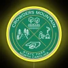 Crowders Mountain State Park Heraldic Logo RGB Neon Sign - Image 5