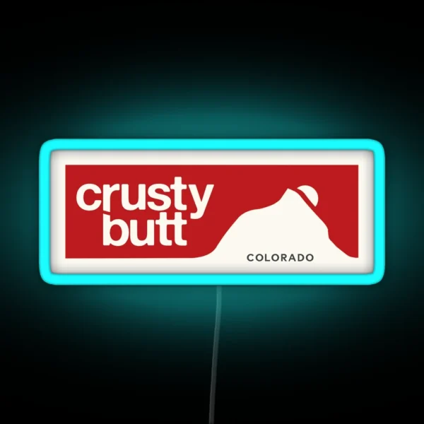 Crusty Butt Crested Butte RGB Neon Sign