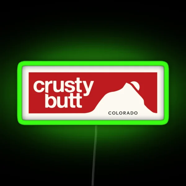 Crusty Butt Crested Butte RGB Neon Sign