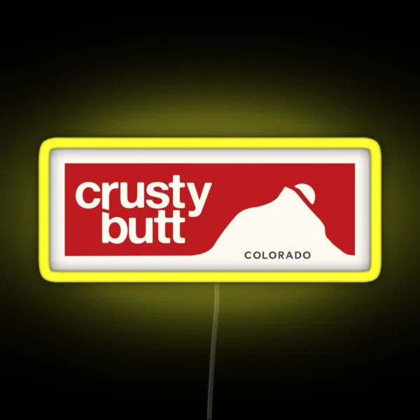 Crusty Butt Crested Butte RGB Neon Sign
