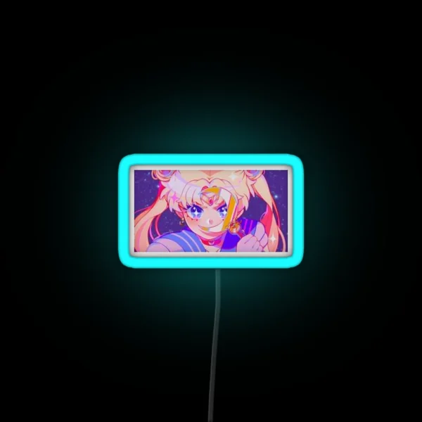 Crystal Usagi RGB Neon Sign