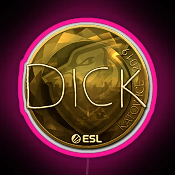 CS GO Dickstacy Professional Signature RGB Neon Sign