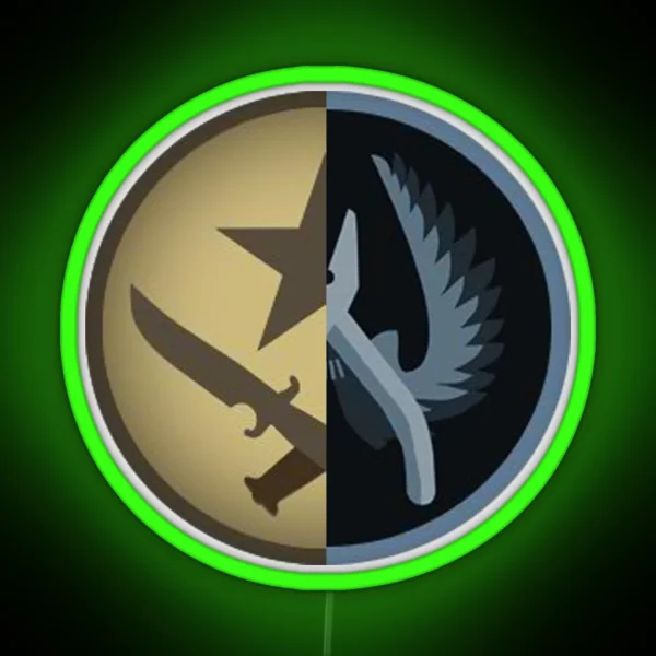 CSGO Team Hybrid Logo RGB Neon Sign