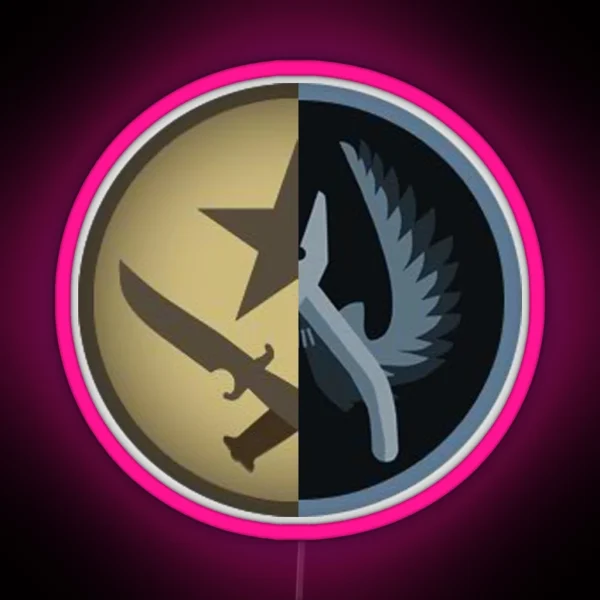 CSGO Team Hybrid Logo RGB Neon Sign