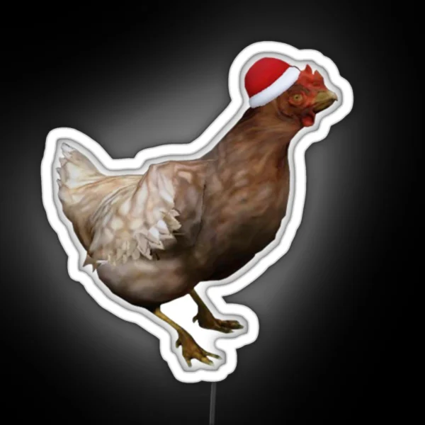 CSGO Xmas Chicken RGB Neon Sign