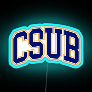 Csub College Font Curved RGB Neon Sign