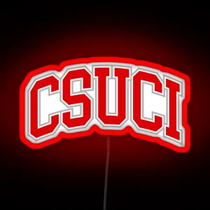 Csuci College Font Curved RGB Neon Sign