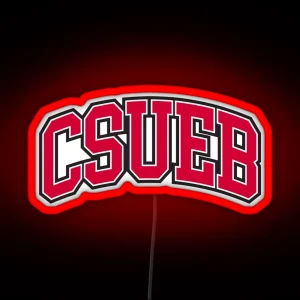 Csueb College Font Curved RGB Neon Sign