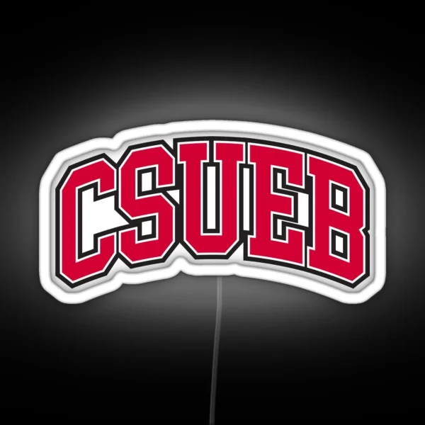 Csueb College Font Curved RGB Neon Sign