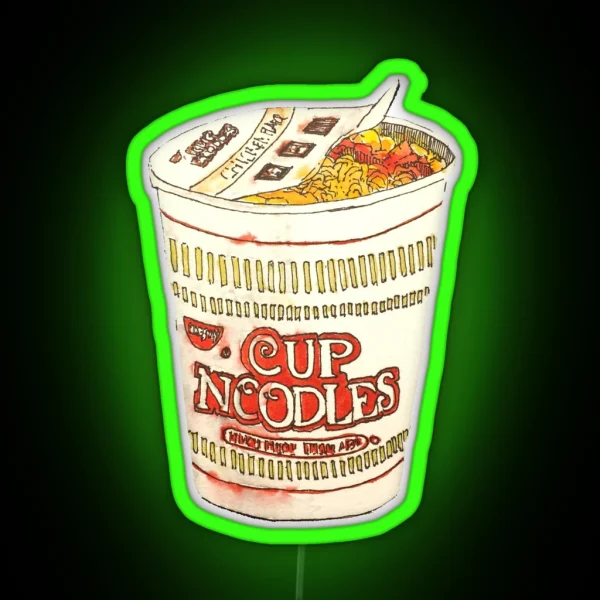 Cup O Noodle RGB Neon Sign