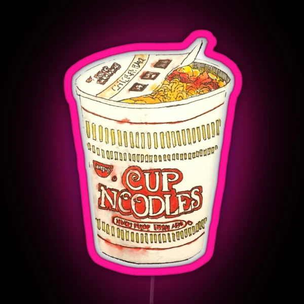 Cup O Noodle RGB Neon Sign