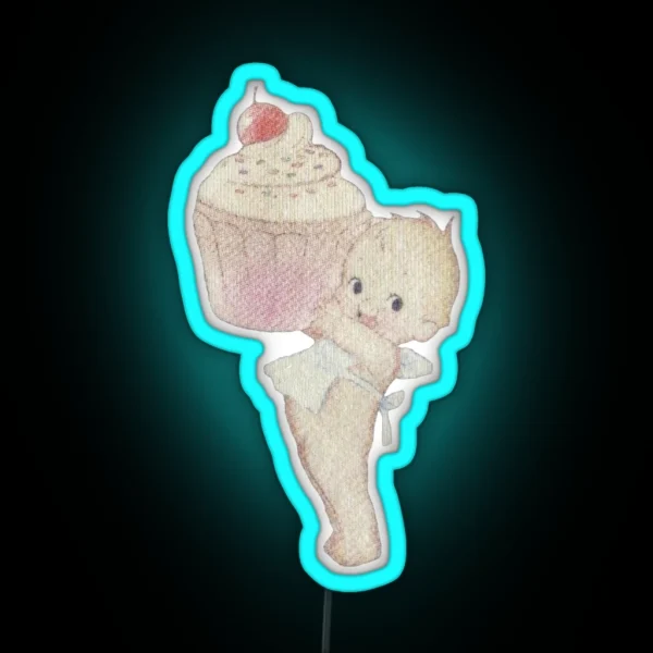 Cupcake Baby RGB Neon Sign