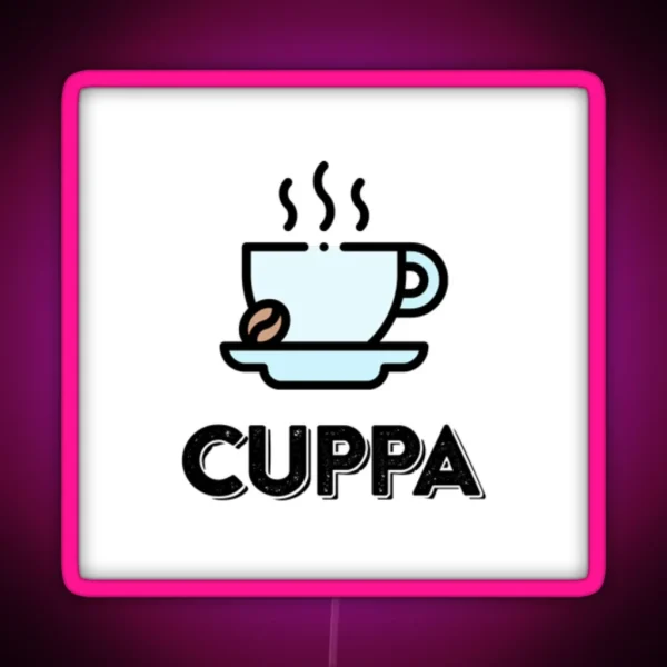 Cuppa Coffee RGB Neon Sign