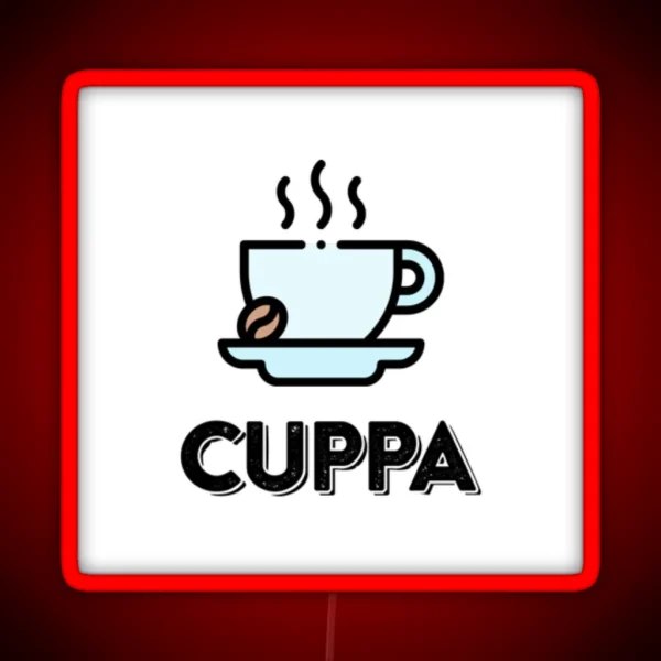 Cuppa Coffee RGB Neon Sign