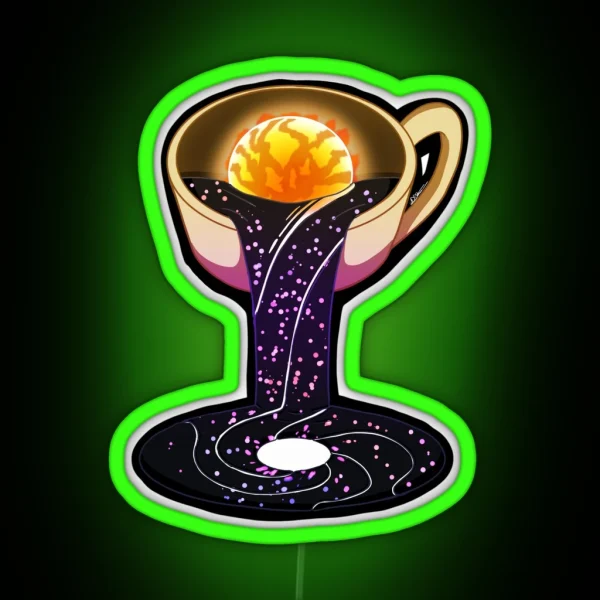 Cuppa Space RGB Neon Sign