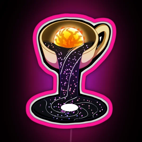 Cuppa Space RGB Neon Sign