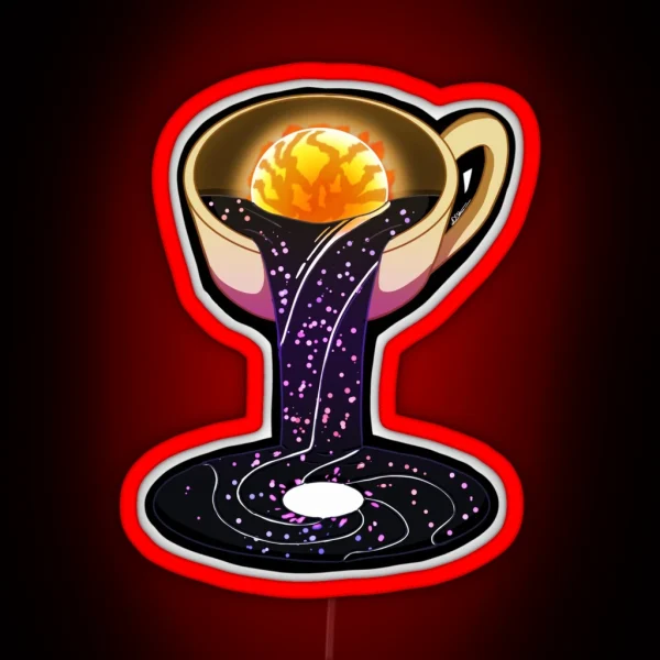 Cuppa Space RGB Neon Sign